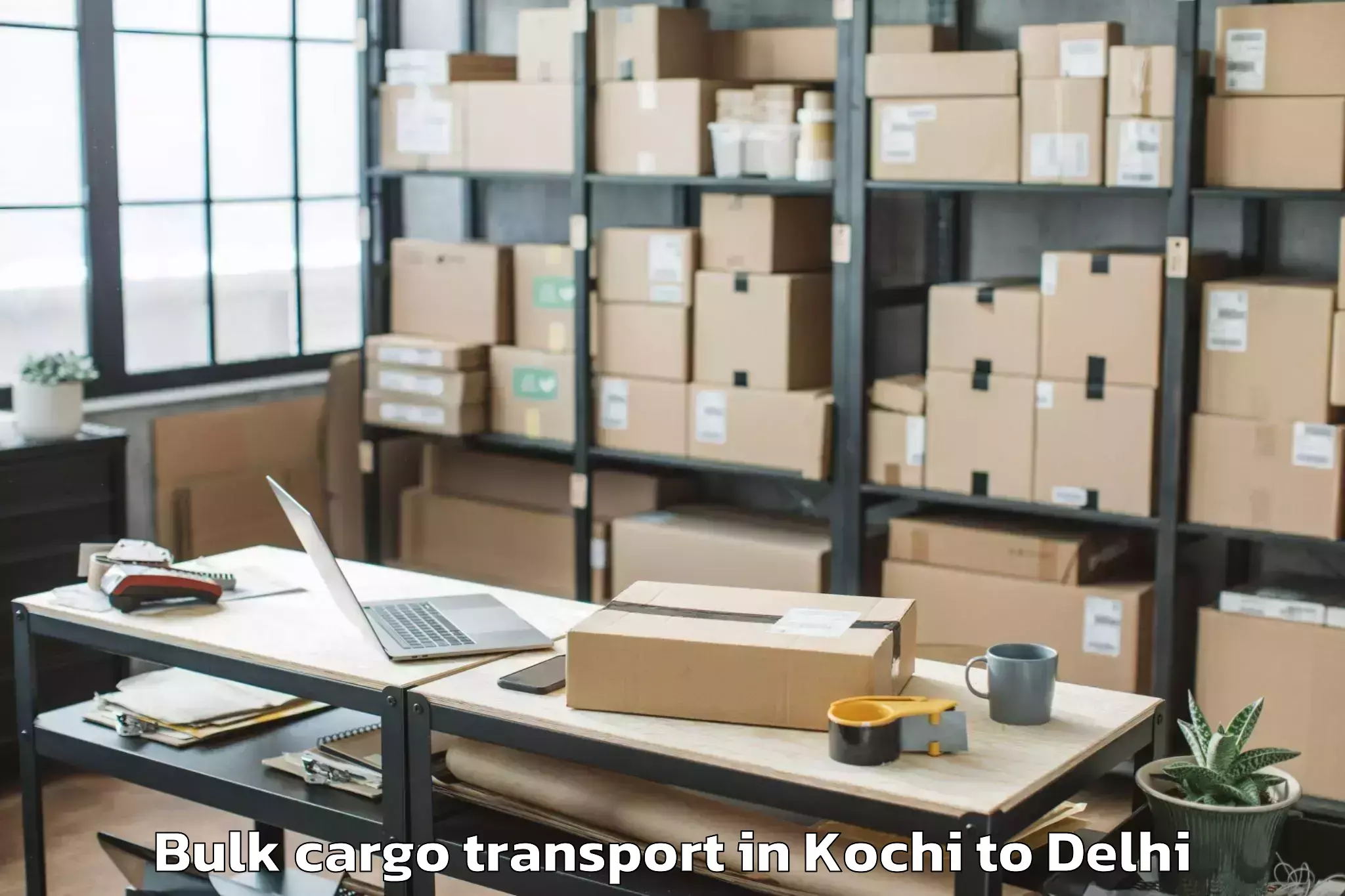 Book Kochi to Omaxe Connaught Place Bulk Cargo Transport Online